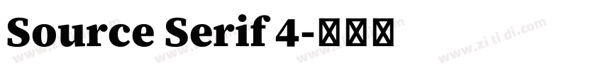 Source Serif 4字体转换